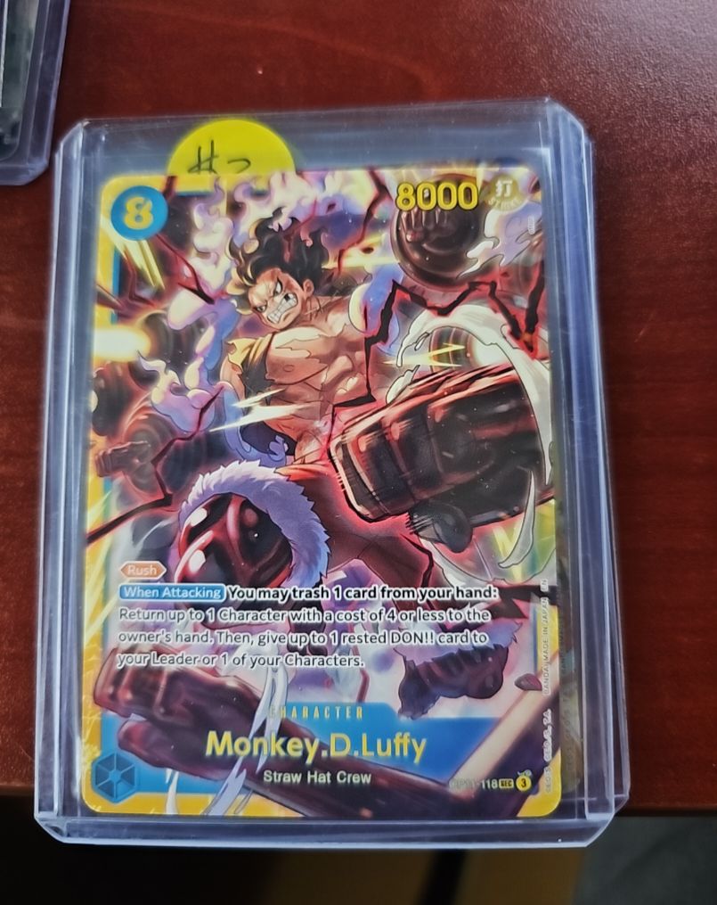 One Piece TCG OP11-118 Monkey.D.Luffy A Fist of Divine Speed Foil — front