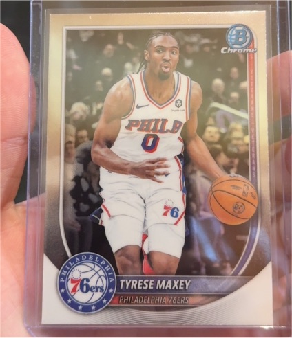 2025-26 Bowman Chrome #BCV-66 Tyrese Maxey — front
