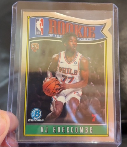 2025 Bowman Chrome #RY-3 VJ Edgecombe Rookie of the Year Favorites — front