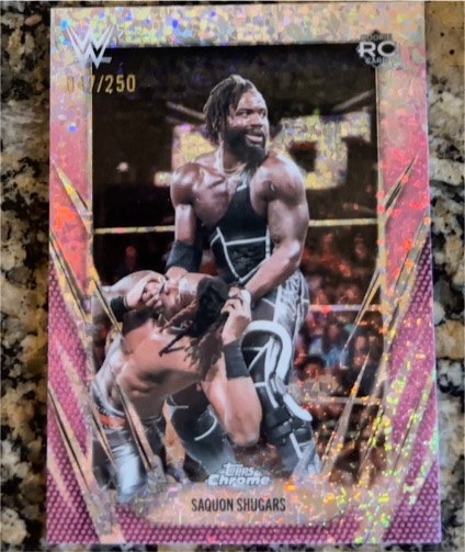 2026 Topps Chrome WWE #154 Saquon Shugars — front