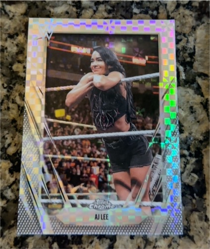 2026 Topps Chrome WWE #105 AJ Lee — front