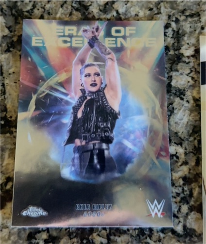 2026 Topps Chrome WWE Eras of Excellence #ERA-27 Rhea Ripley — front