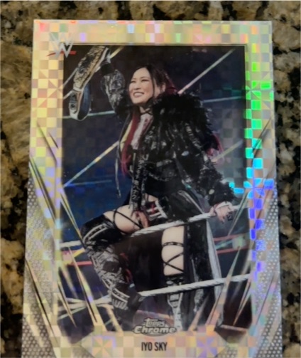2026 Topps Chrome WWE #35 Iyo Sky — front