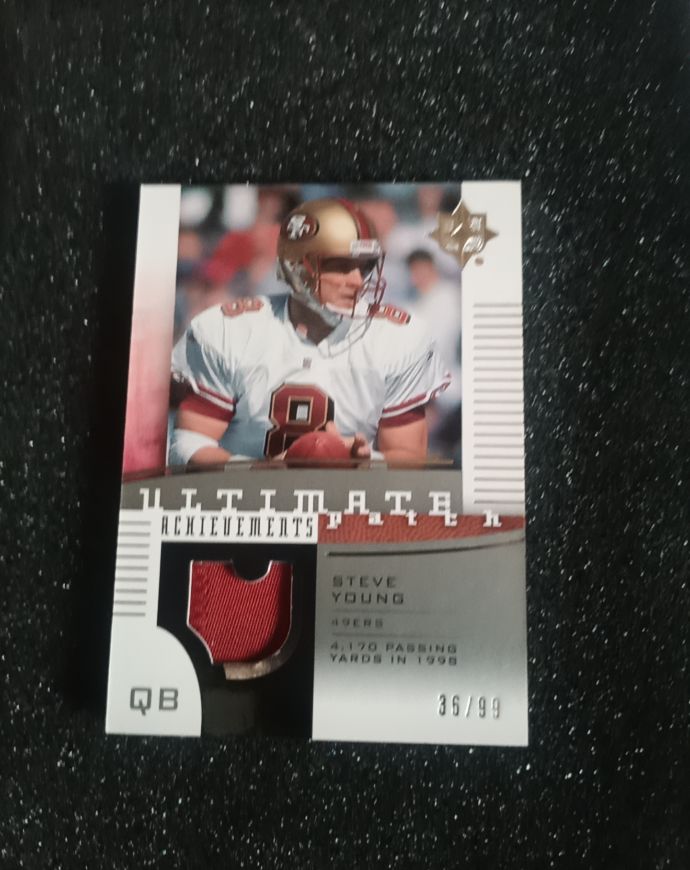 2007 Upper Deck Ultimate Collection Ultimate Achievements #36 Steve Young — front
