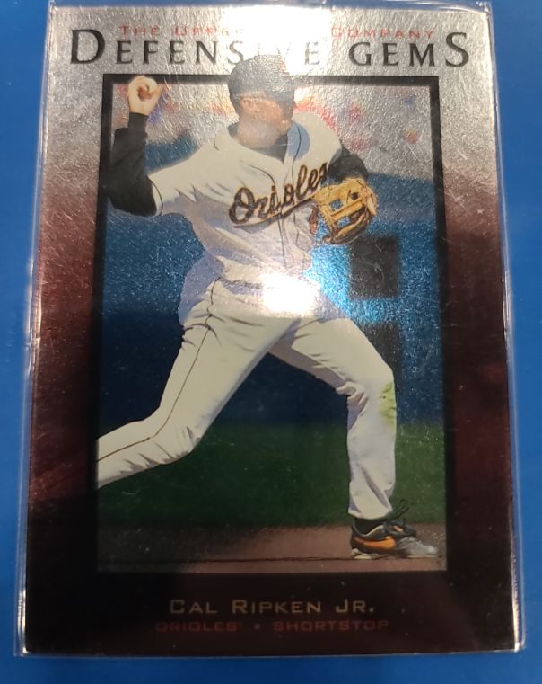 1996 Upper Deck #147 Cal Ripken Jr. Defensive Gems — front