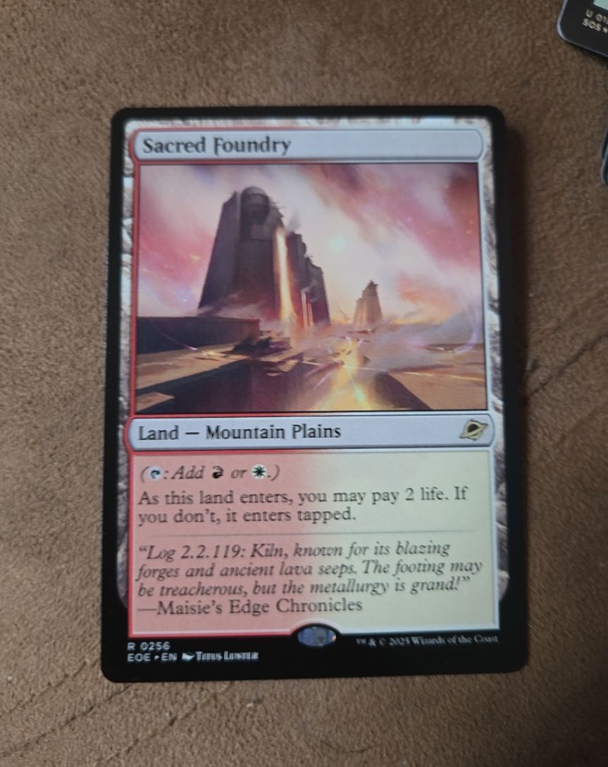 2023 Magic: The Gathering #256 Sacred Foundry — front