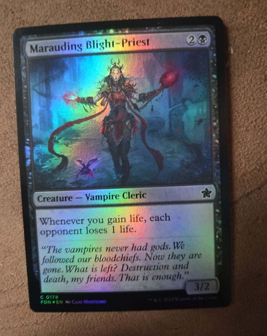 2024 Magic: The Gathering #178 Marauding Blight-Priest — front