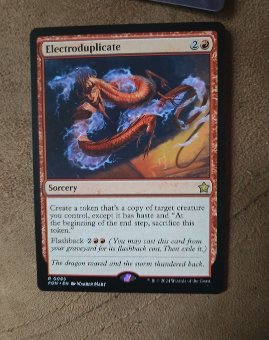 2023 Magic: The Gathering Foundations #85 Electroduplicate — front