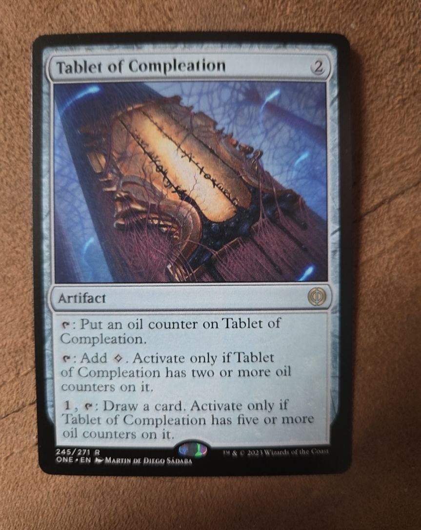 2023 Magic: The Gathering #245 Tablet of Compleation — front