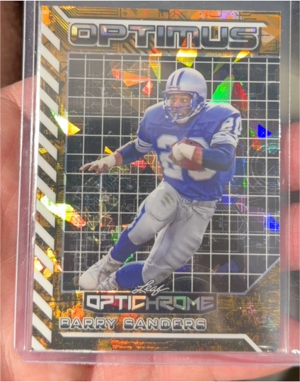 2025 Leaf Optichrome #Barry Sanders — front
