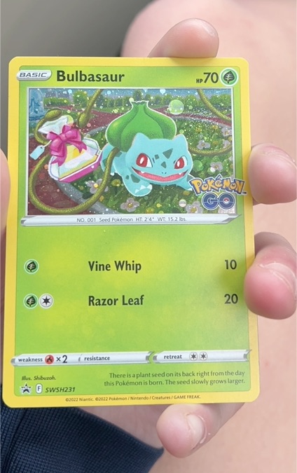 2022 Pokémon GO #001 Bulbasaur — front