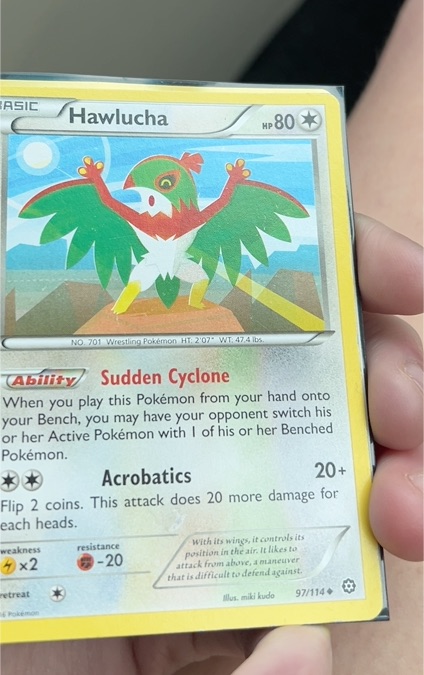 2016 Pokémon Steam Siege #97 Hawlucha — front