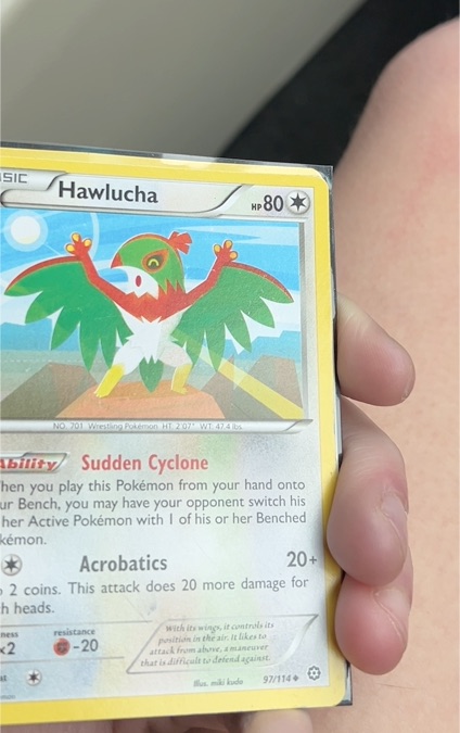 2016 Pokemon XY Steam Siege #97 Hawlucha — front