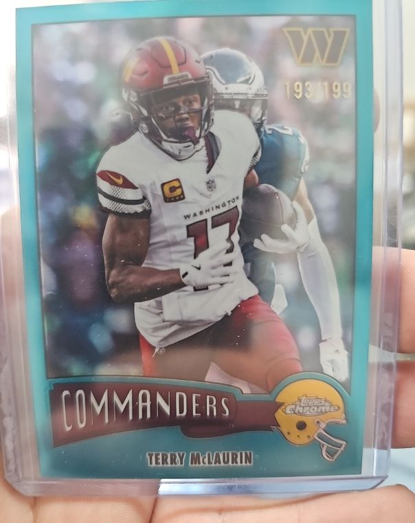 2025 Topps Chrome Throwback #193/199 Terry McLaurin — front