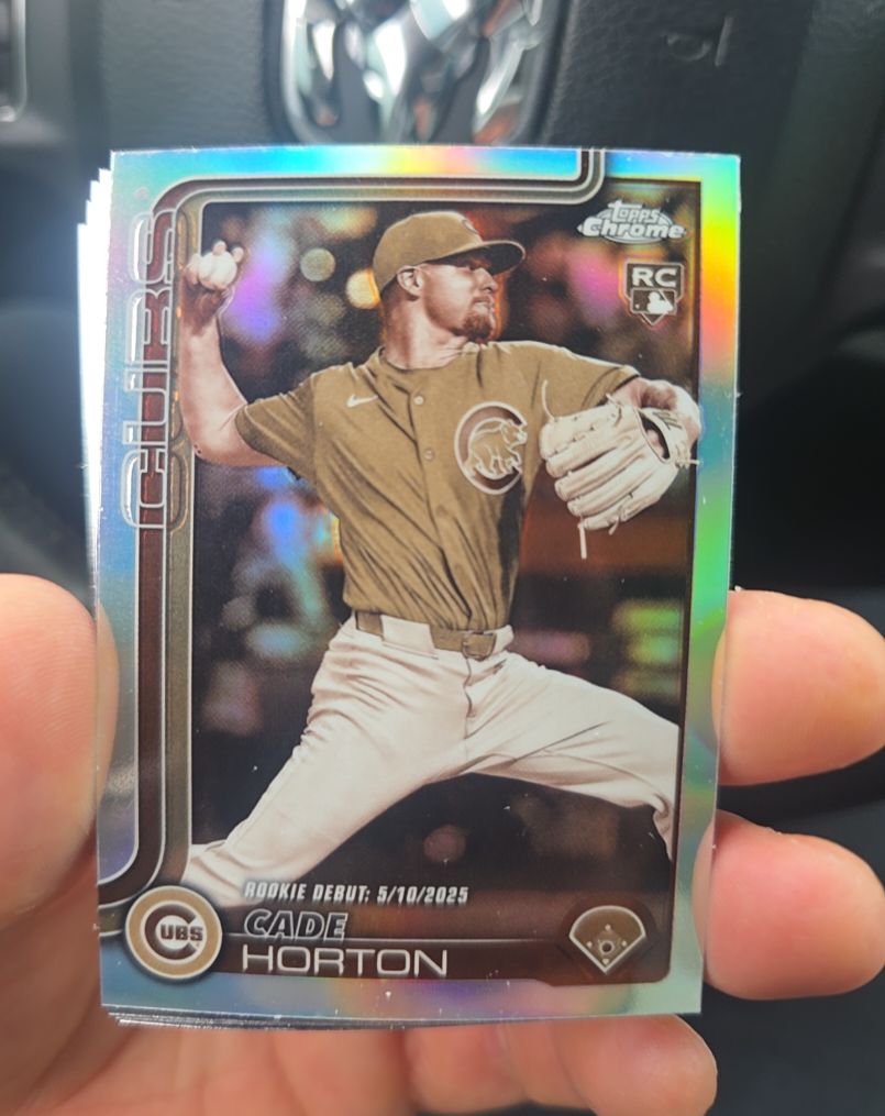 2025 Topps Chrome Update #USC102 Cade Horton Sepia Refractor Chicago Cubs — front