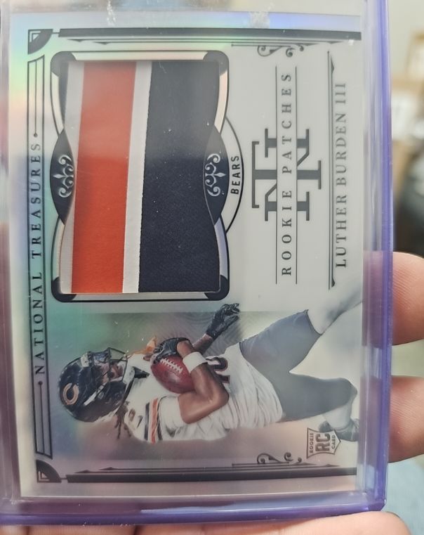 2025 Panini National Treasures #4 Luther Burden III Rookie Patches — front