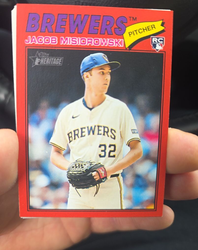 2026 Topps Heritage #144 Jacob Misiorowski — front