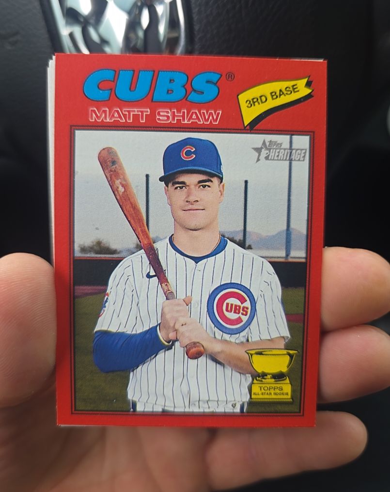 2026 Topps Heritage #299 Matt Shaw — front
