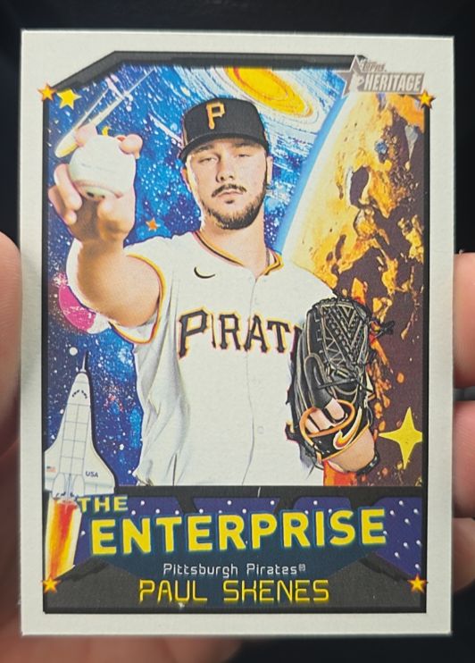 2026 Topps Heritage The Enterprise #TE-PS Paul Skenes — front