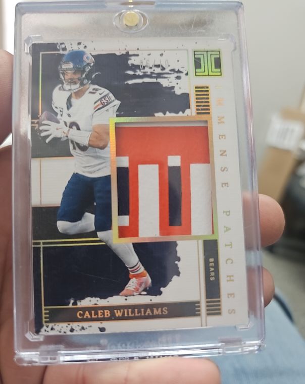 2025 Panini Impeccable Immense Patches #IPH-CWS Caleb Williams — front