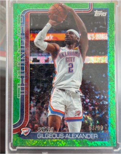 2025 Topps #115 Shai Gilgeous-Alexander — front