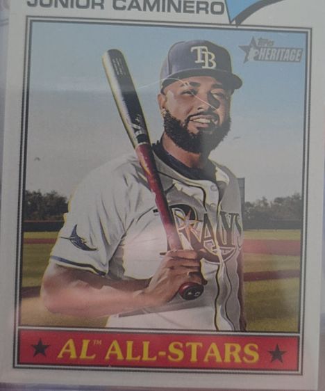 2026 Topps Heritage #380 Junior Caminero — front