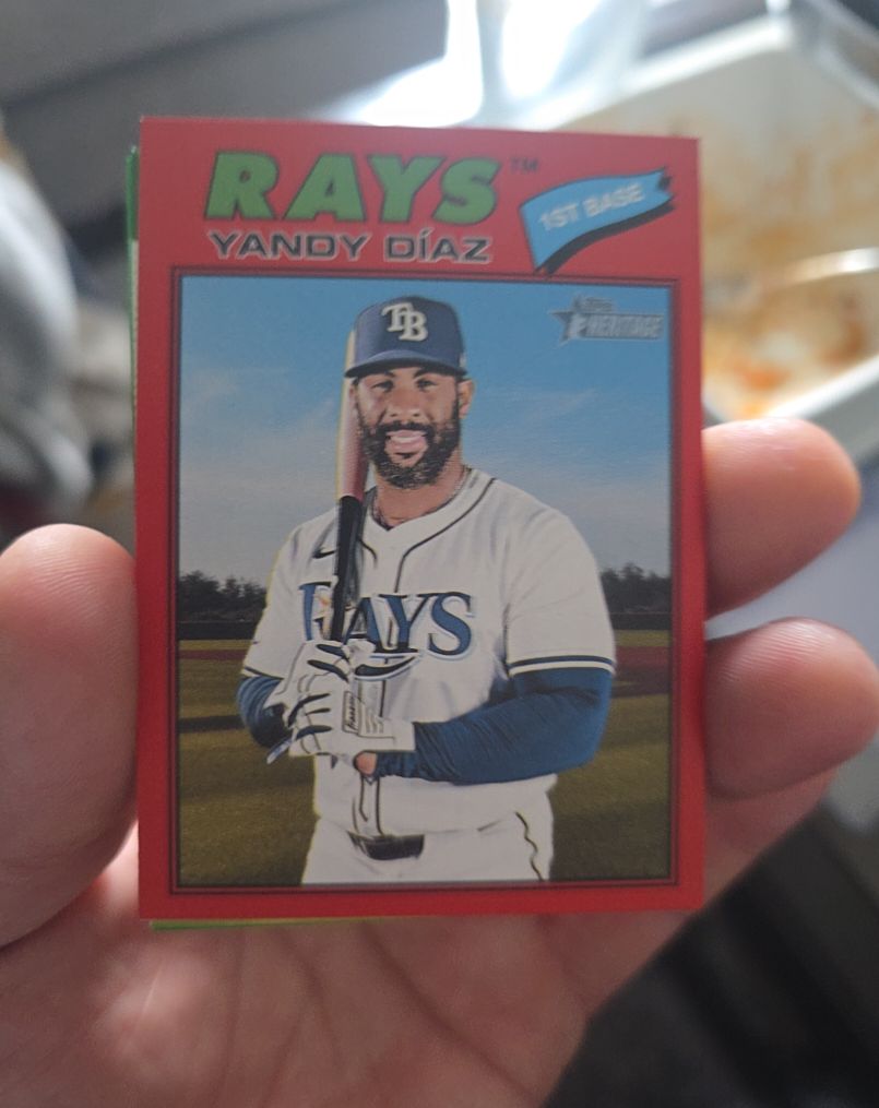 2026 Topps Heritage #47 Yandy Díaz — front