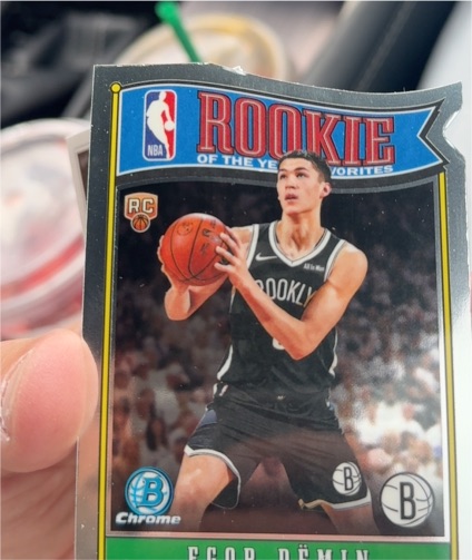 2025-26 Bowman Chrome #RY-8 Egor Demin Rookie of the Year Favorites — front