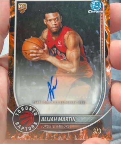 2025 Bowman Chrome #40 Alijah Martin — front