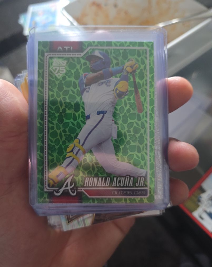 2026 Topps Series 1 #50 Ronald Acuña Jr. Green Parallel — front