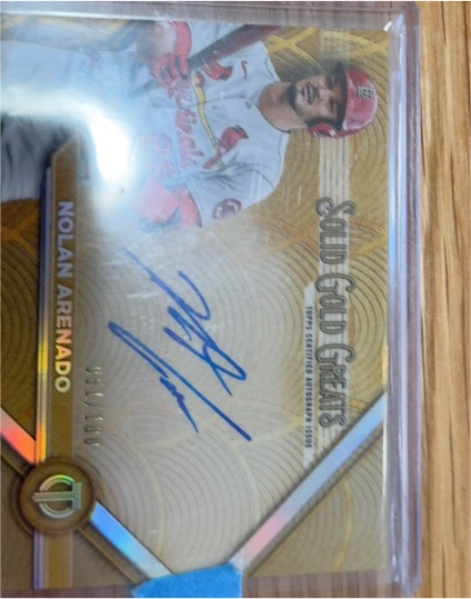 2022 Topps Tribute Sold Gold Greats #Sold Gold Greats Nolan Arenado — front