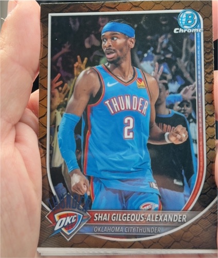 2025-26 Bowman Chrome #BCV-106 Shai Gilgeous-Alexander — front