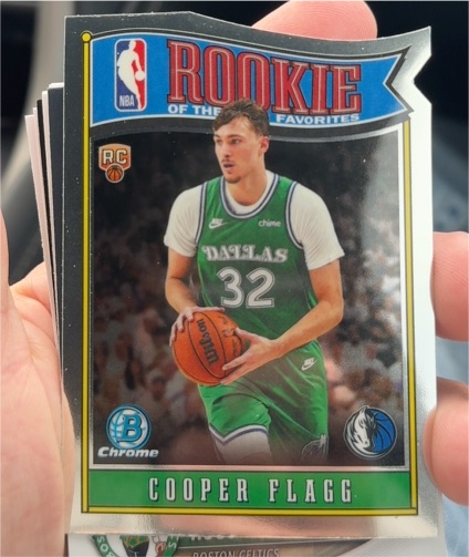 2025-26 Bowman Chrome #RY-1 Cooper Flagg Rookie Of The Year Favorites — front