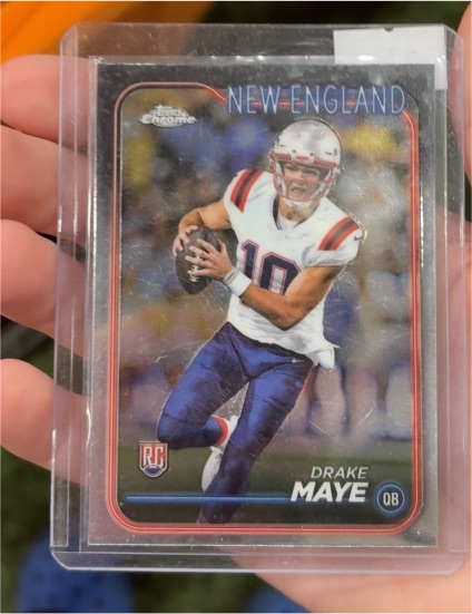 2024 Topps Chrome #203 Drake Maye — front