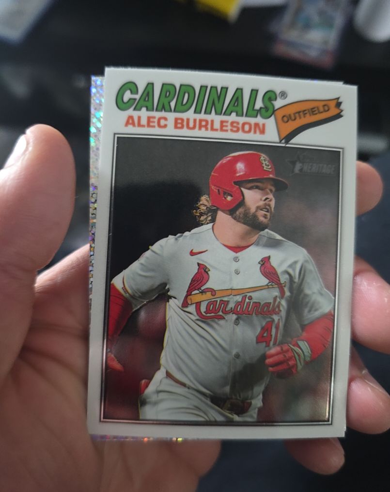 2026 Topps Heritage #165 Alec Burleson — front