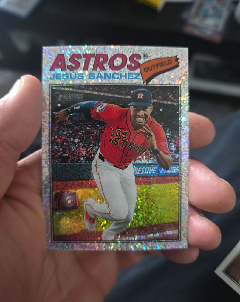 2026 Topps Heritage Chrome #176 Jesus Sanchez — front