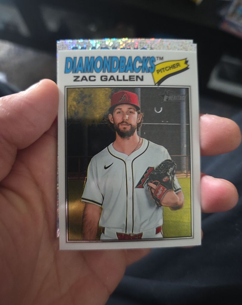2026 Topps Heritage Chrome #254 Zac Gallen — front