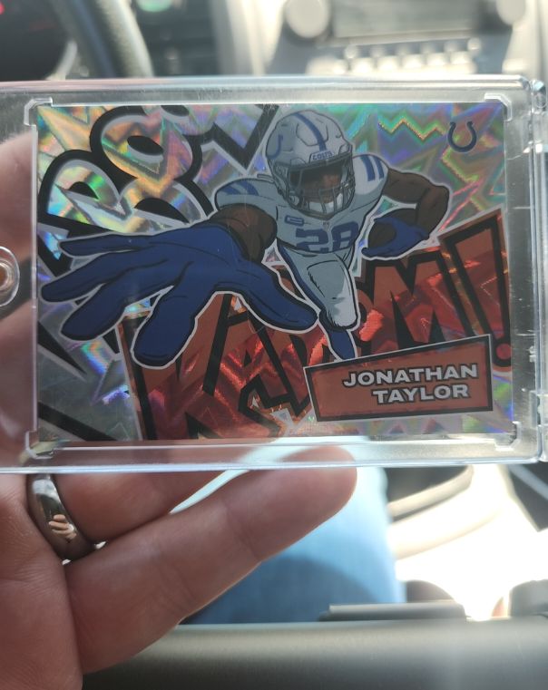 2025 Panini Absolute Kaboom! Horizontal Jonathan Taylor #14 — front
