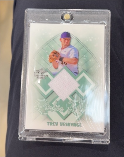 2024 Leaf Trinity Rookie Relics #RR-65 Trey Yesavage — front