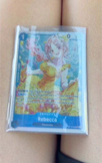 One Piece TCG OP15-053 SR Rebecca Adventure on Kami's Island — front