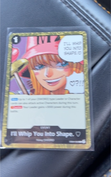2015 One Piece CCG #EB04-050 I'll Whip You Into Shape — front