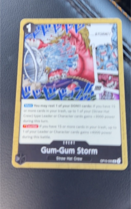 2026 One Piece OP15-095 Gum-Gum Storm — front