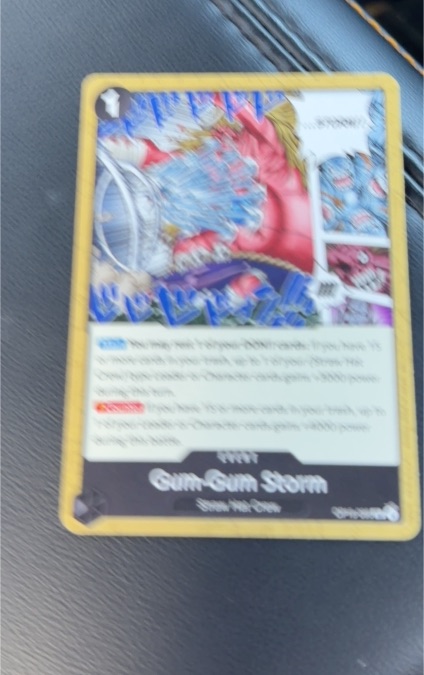 2026 One Piece OP15-095 Gum-Gum Storm — front