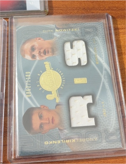 2001-02 Upper Deck Inspirations #132 Dirk Nowitzki / Andrei Kirilenko — front