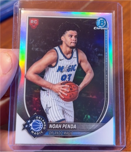 2025-26 Bowman Chrome #BCV-32 Noah Penda — front