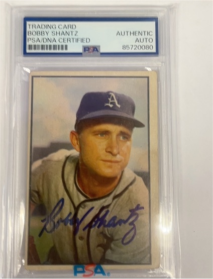 1953 Bowman Color #11 Bobby Shantz — front