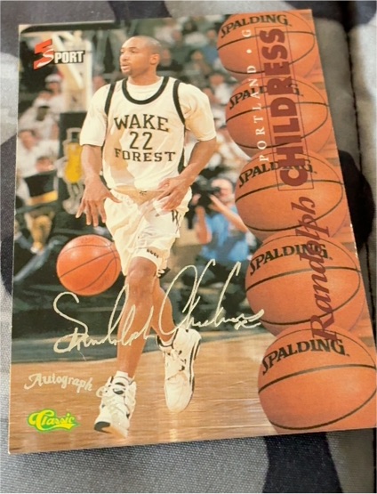 1995 Classic Five Sport #17 Randolph Childress — front