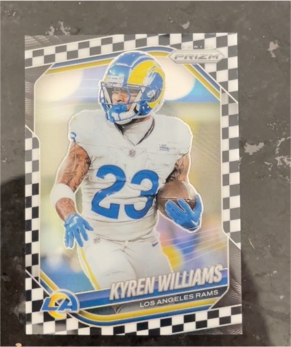 2024 Panini Prizm #167 Kyren Williams Black & White Checkerboard — front