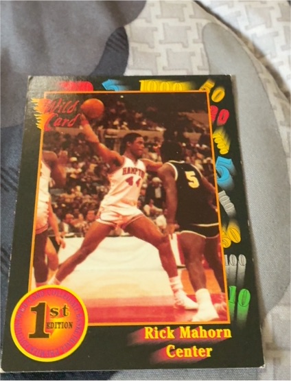 1992 Wild Card Collegiate #113 Rick Mahorn — front