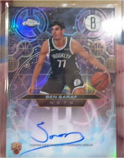 2025-26 Topps Chrome #CHR-BSA Ben Saraf — front
